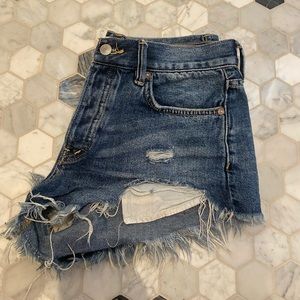 Free People denim shorts!
